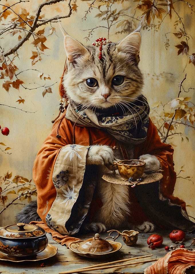 cat coffe animal