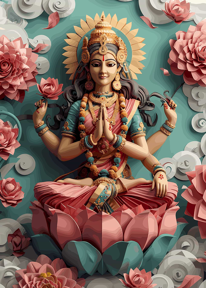 Hindu God Lakshmi