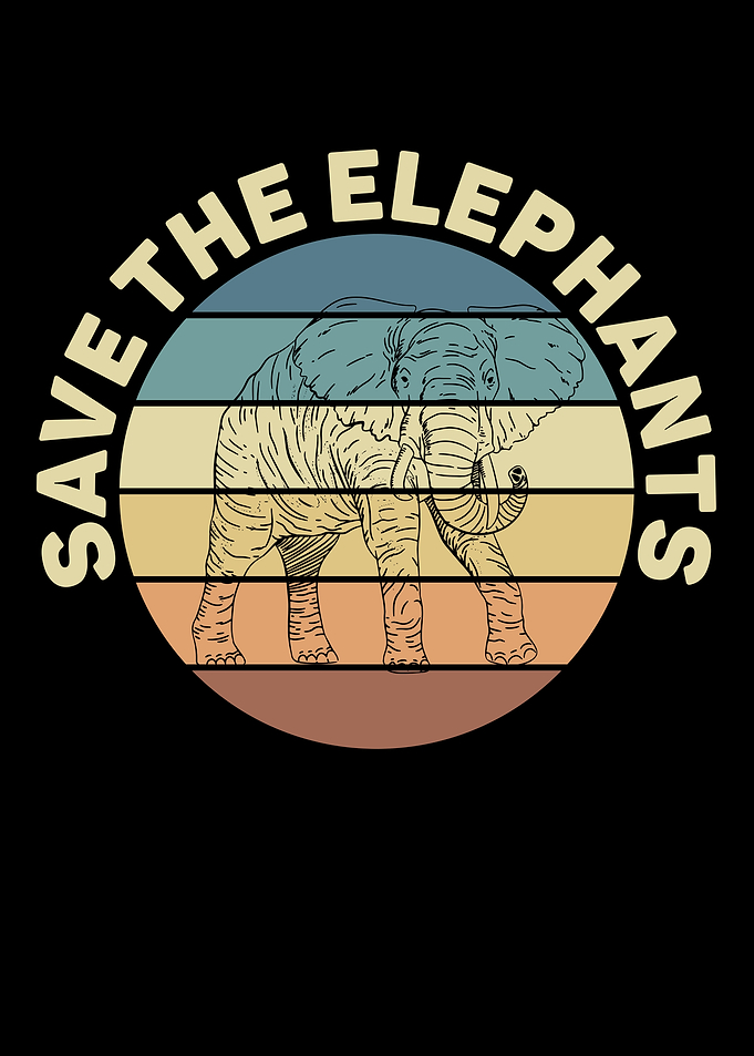 Retro Elephant Baby Spirit
