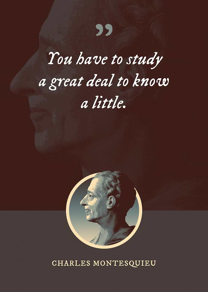 You have to study a great