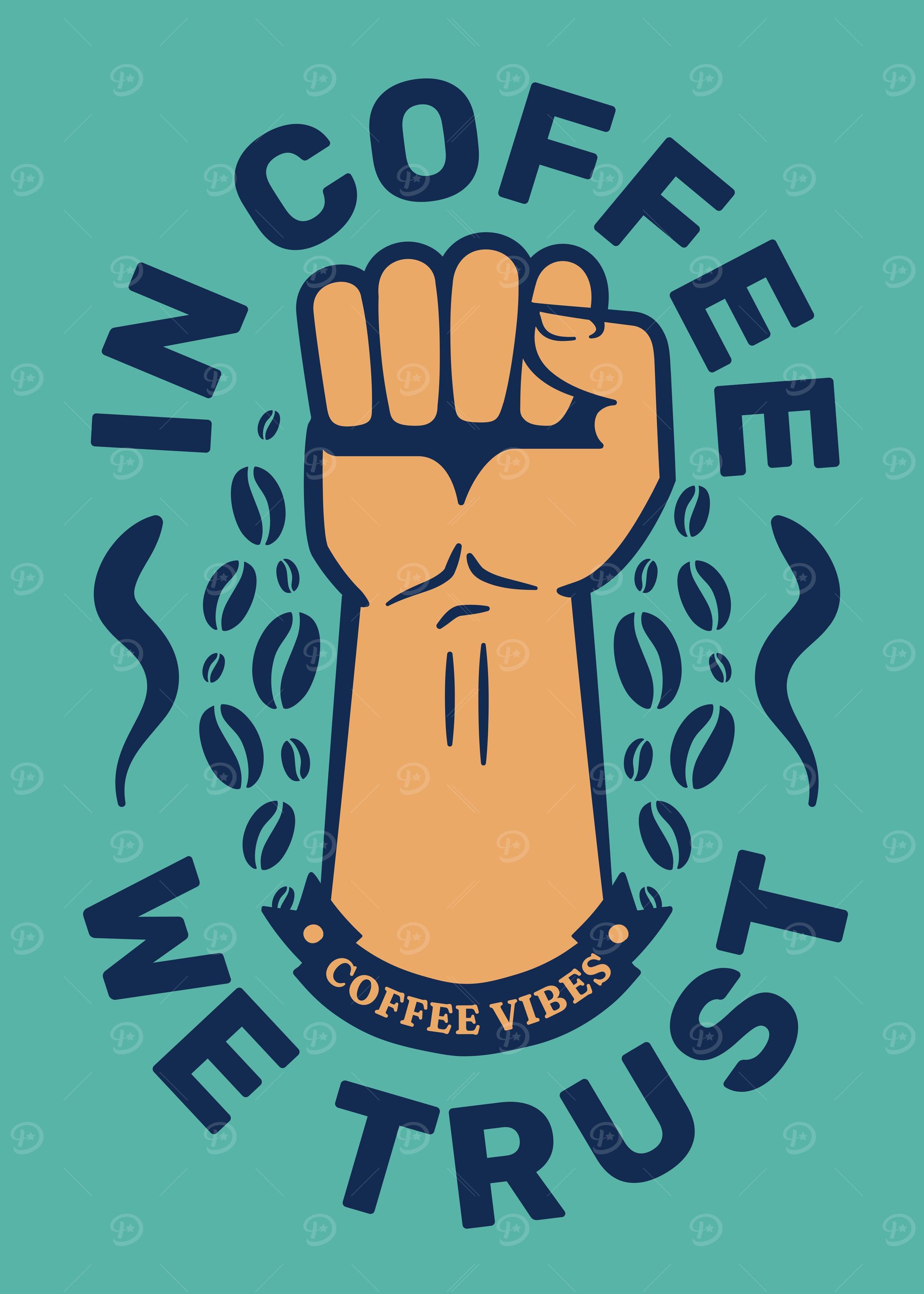 in coffee we trust art
