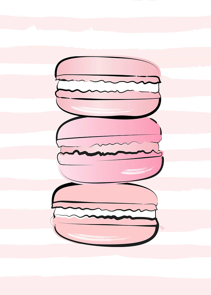 Pink Yummy Macarons