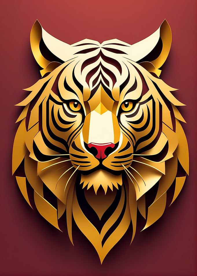 Paper Gold Tiger