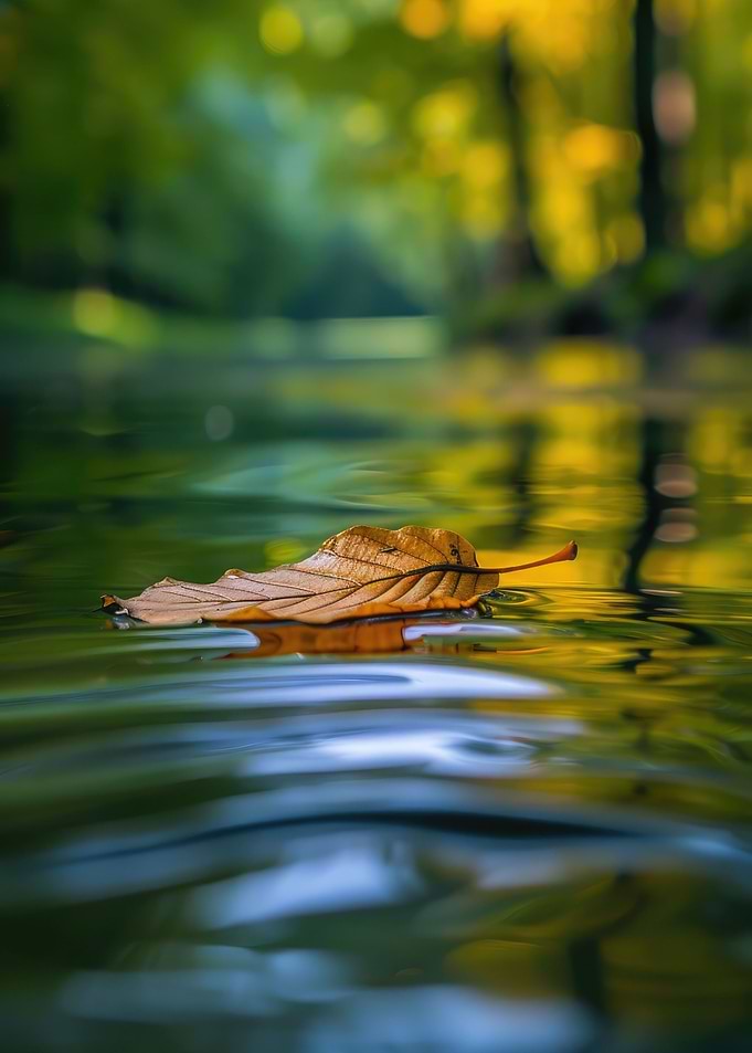 Leaf on the Water