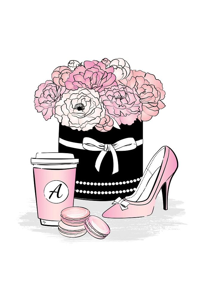Romantic fashion scene