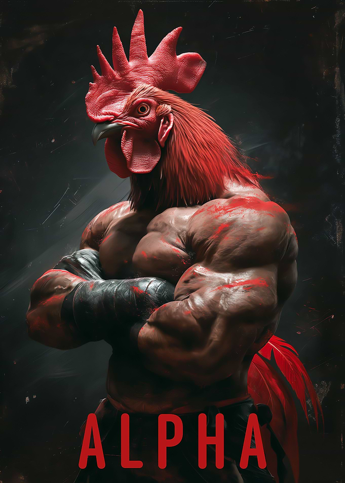 Alpha male rooster meme
