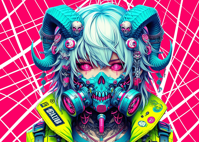 Cyberpunk Horned Vision