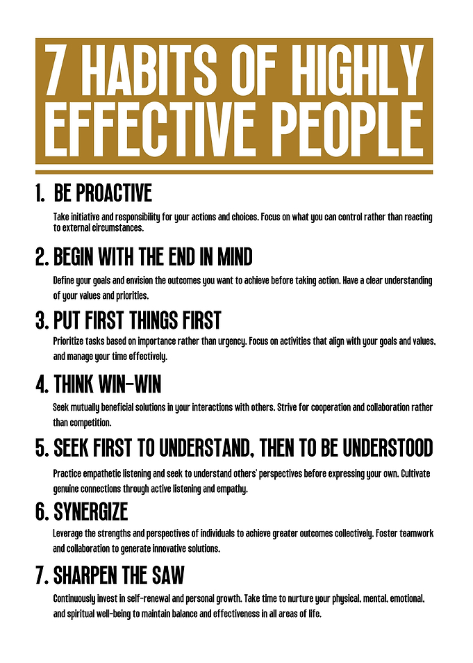 7 Habits Effective