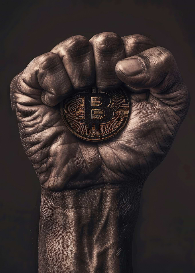 Bitcoin In Clenched Fist