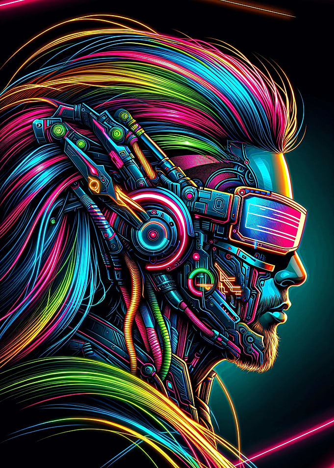 Neon Cyborg Vision