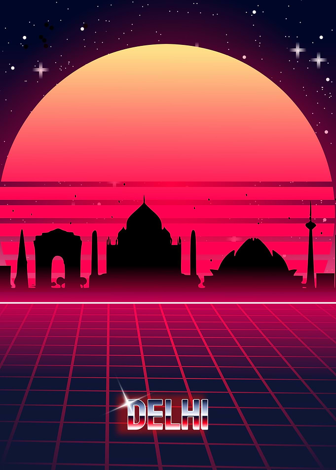 Delhi skyline