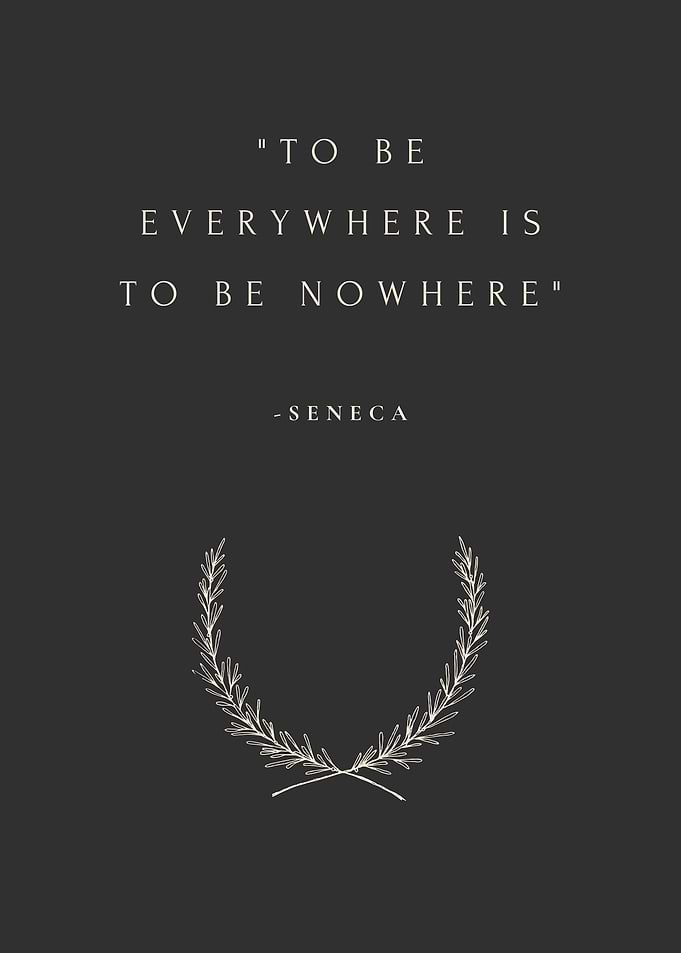 Seneca Stoic Quote Art