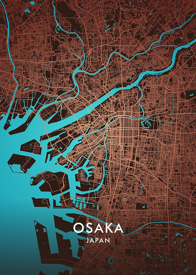Osaka City Map