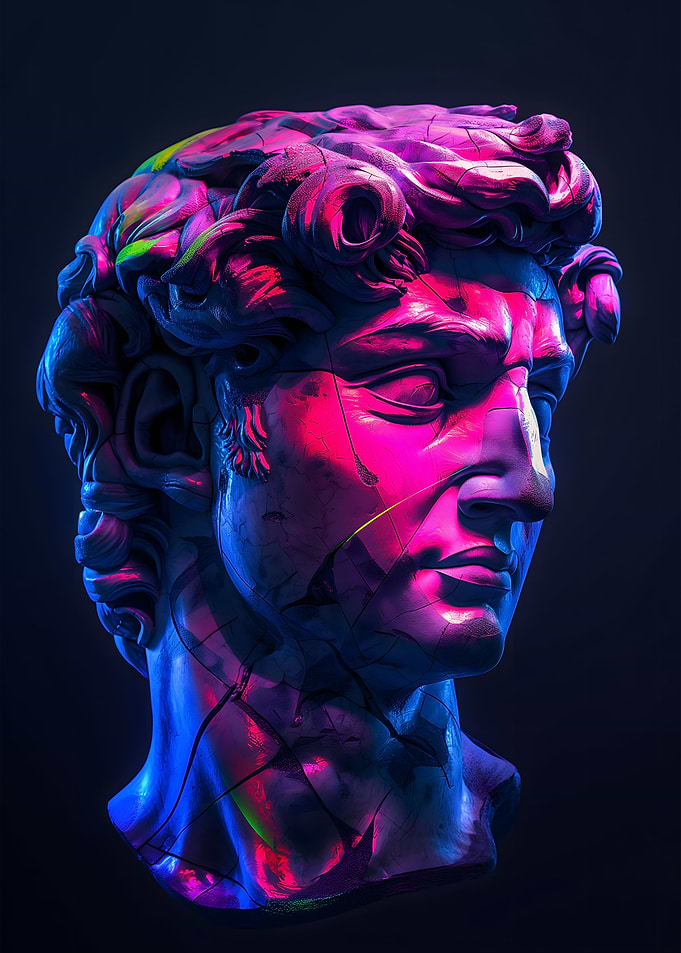 Statue Of David Neon