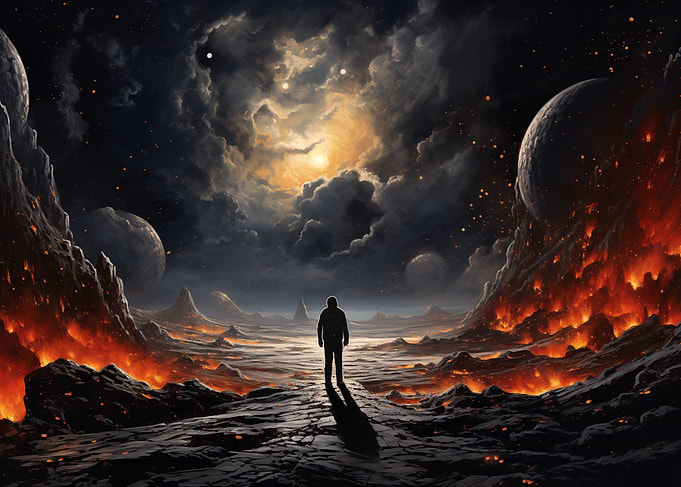 Space on fire