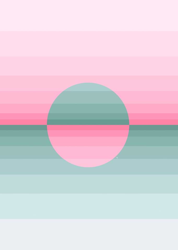 Neon Sunset Scene