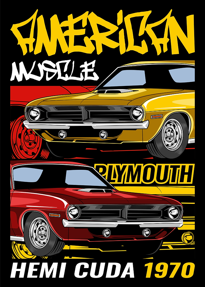 Classic Hemi Cuda Car