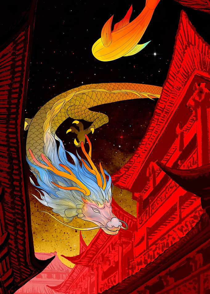 Chinese dragon lanten