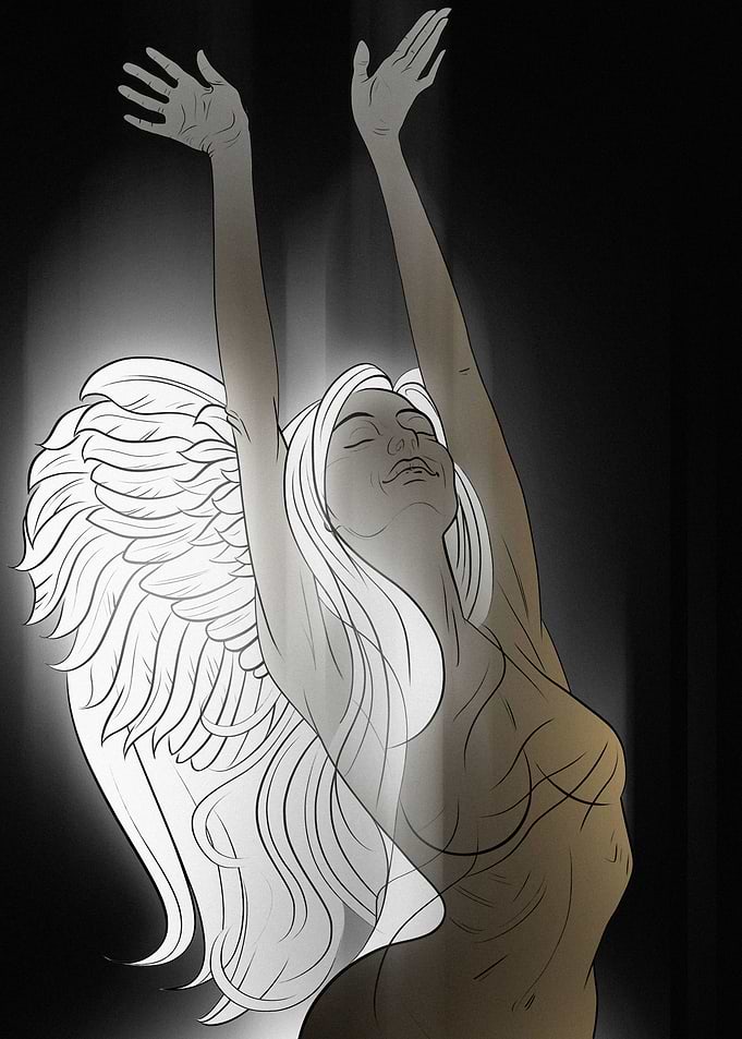Angel White Wings