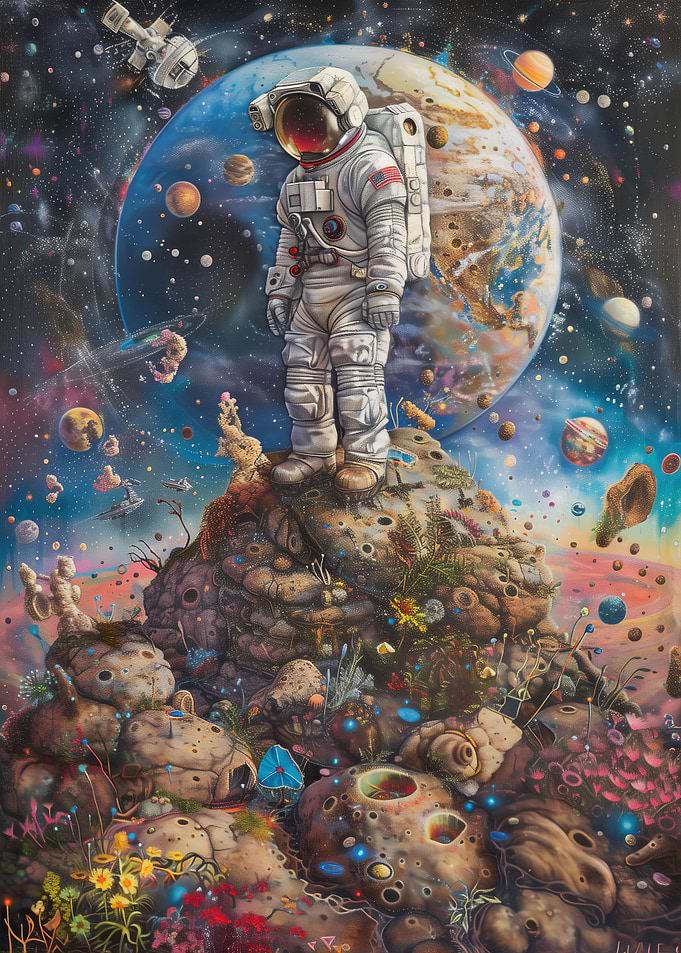 Mushrooms Astronaut