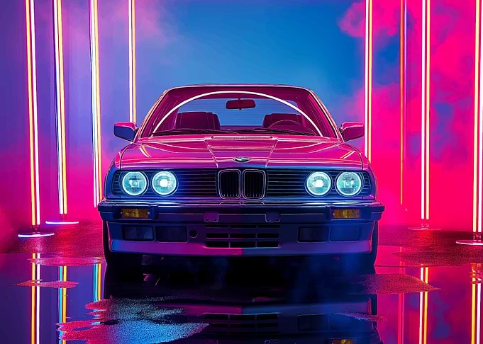 BMW E32 Retro