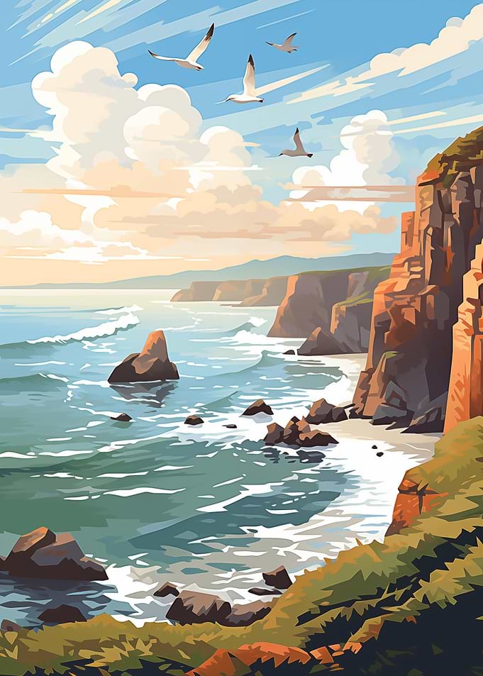 Wild Nature Ocean Waves