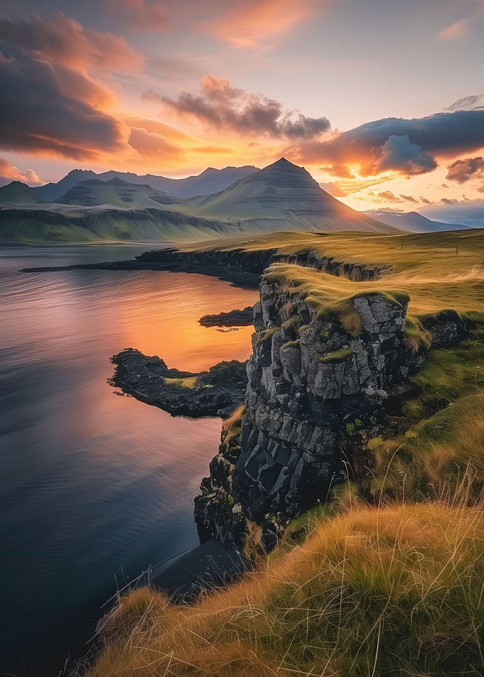 Sunset Glow at Snfellsnes