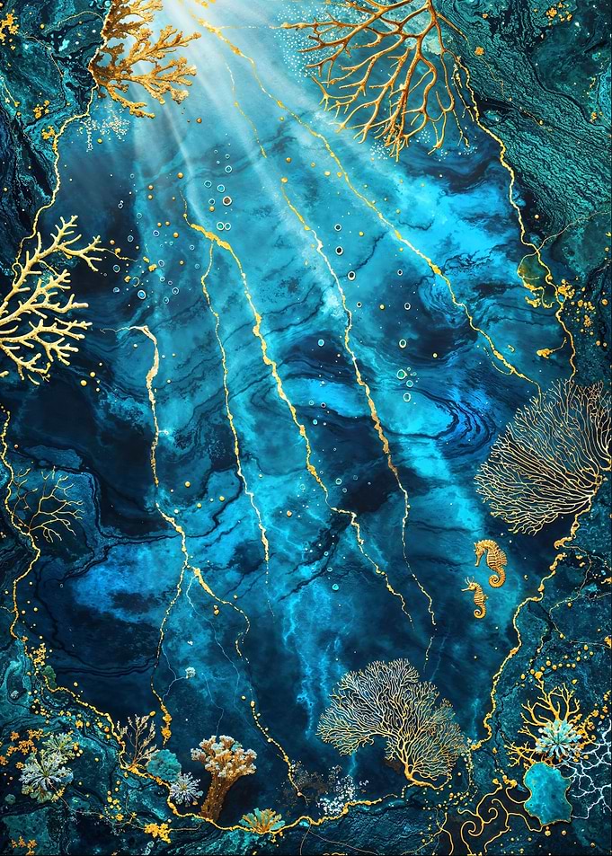 Kintsugi Coral Dreams