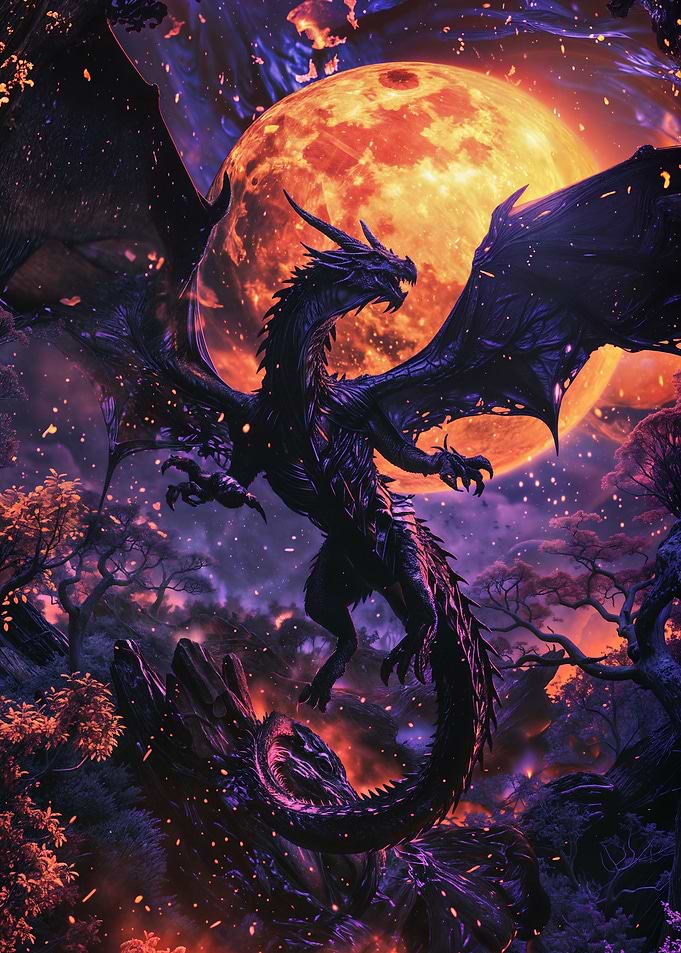 Purple Dragon Full Moon