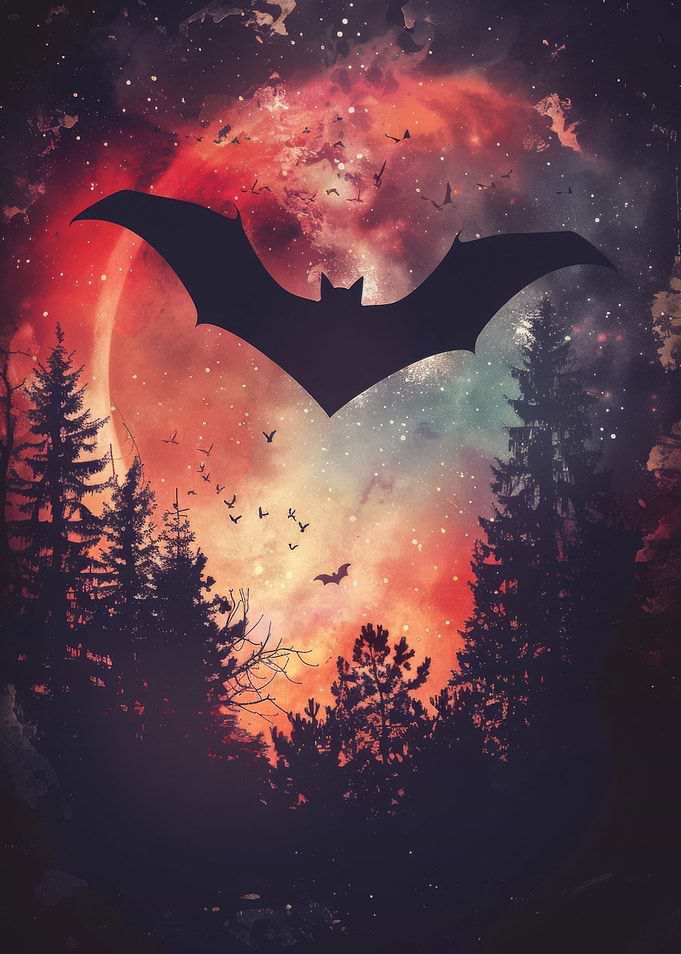 Bat Silhouette Galaxy