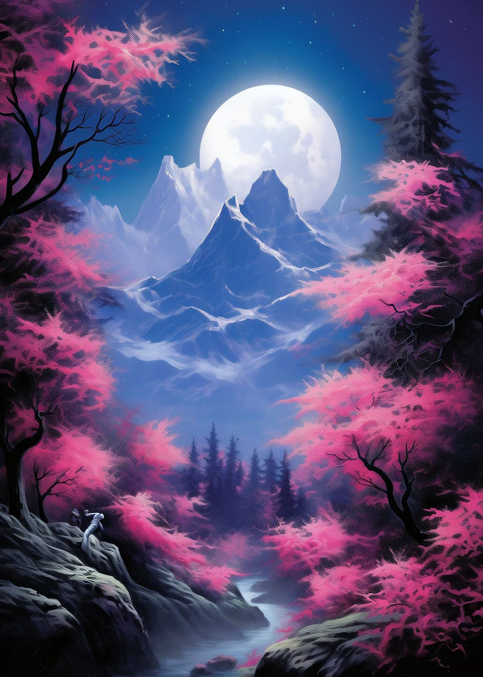 Japanese Moonlit Serenity