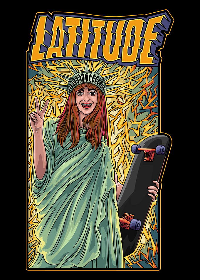 Liberty Skate With Text