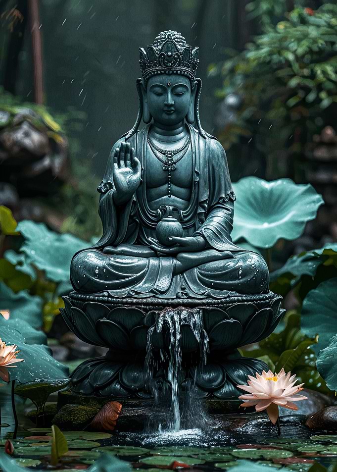 Buddha Beside Lotus