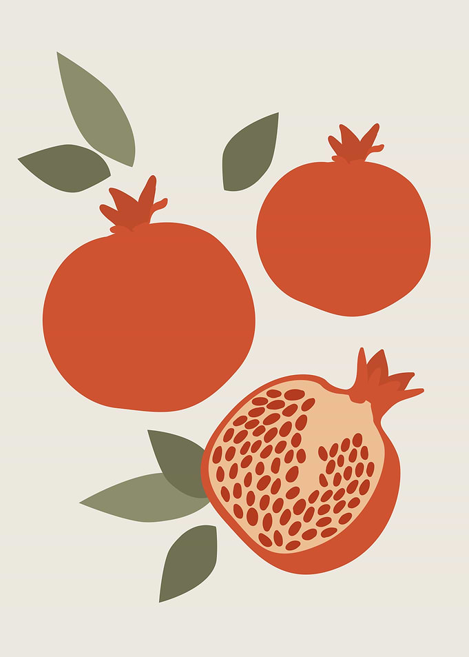 Natural Pomegranates Fruit