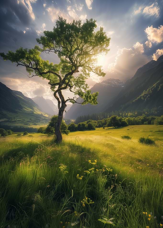 Lone Tree at Dawn