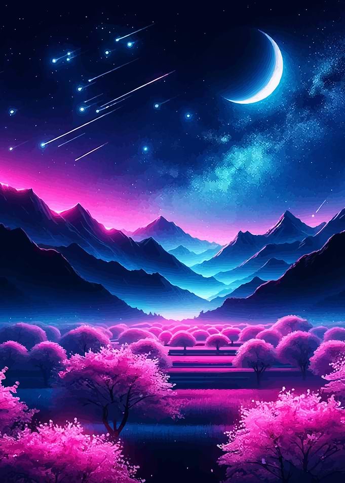 Magical Night Blossom Moon