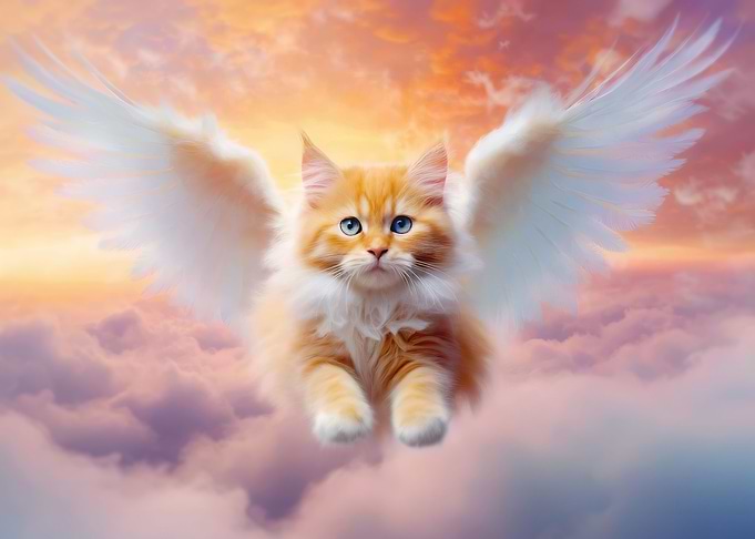 winged kitten