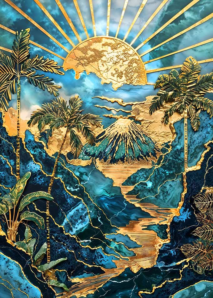 Golden Volcano Awakening