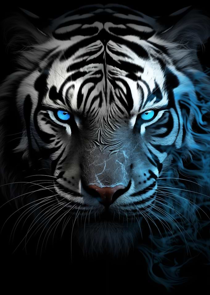 Blue Eyes Tiger