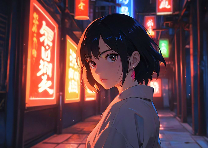 Anime Short Hair Girl