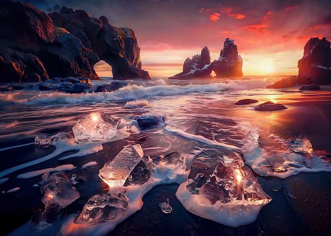 Iceland beach