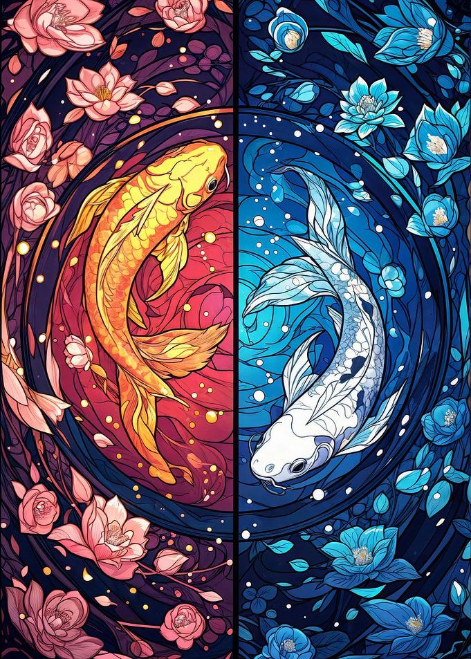 Koi Fish Ying Yang