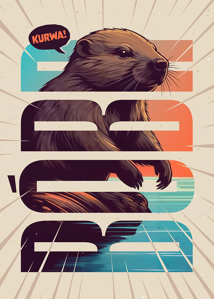 Bober Kurwa Typography Art