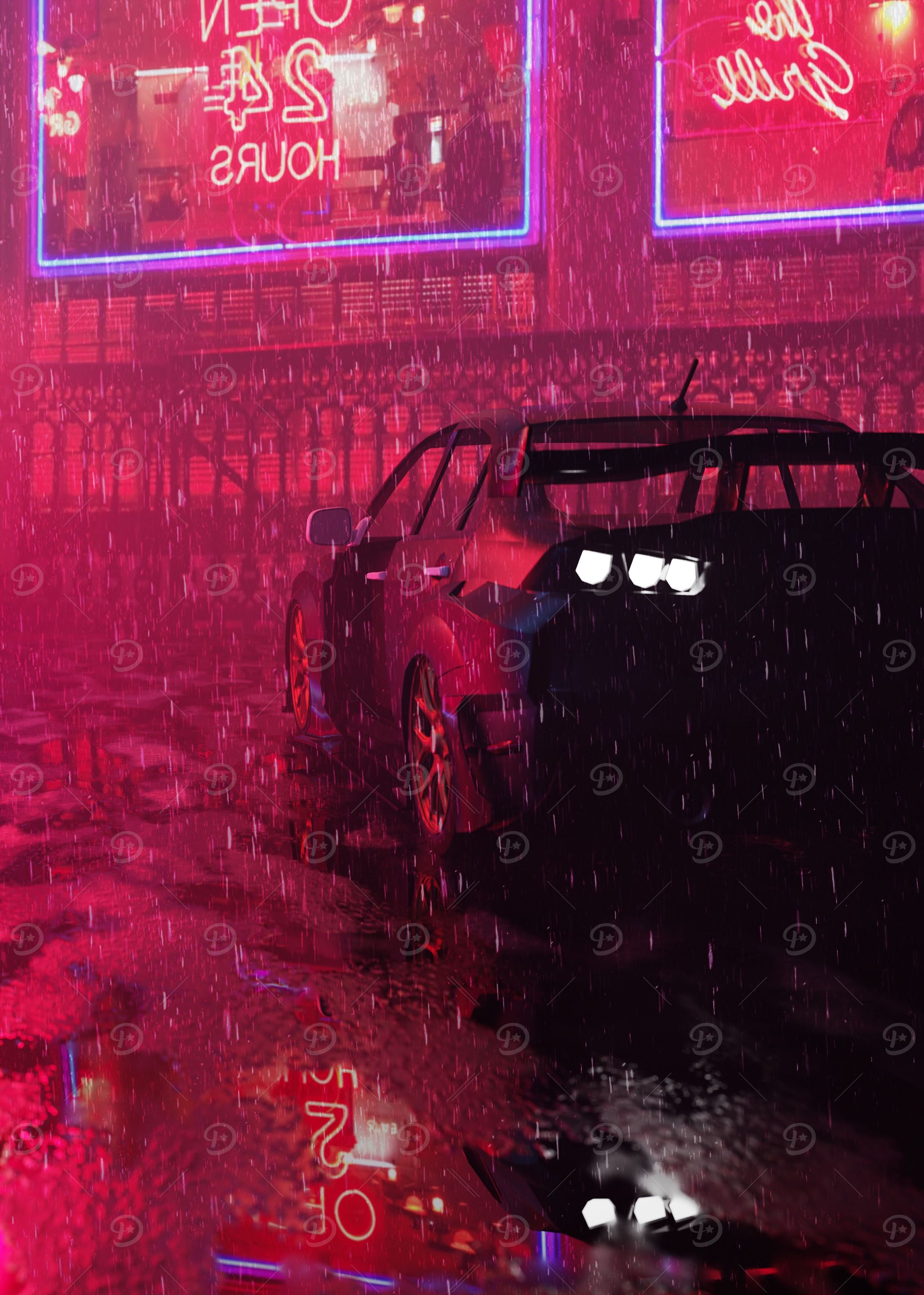 Neon Car