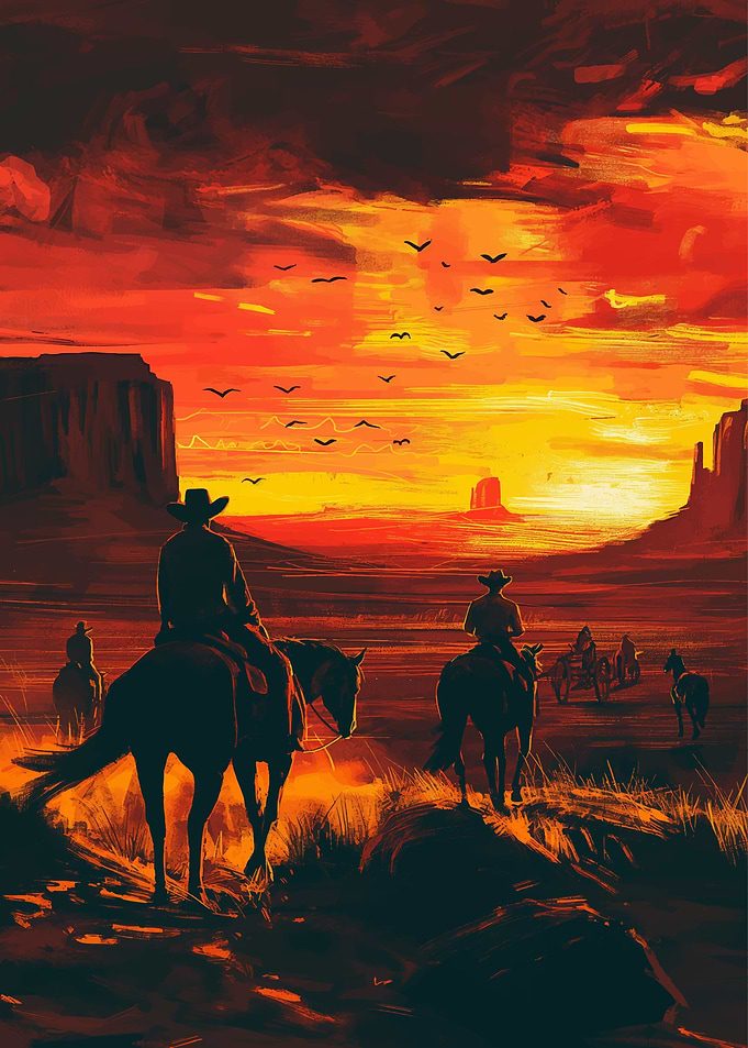 skeletal cowboy