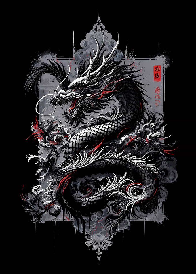 Traditional Dragon Mural