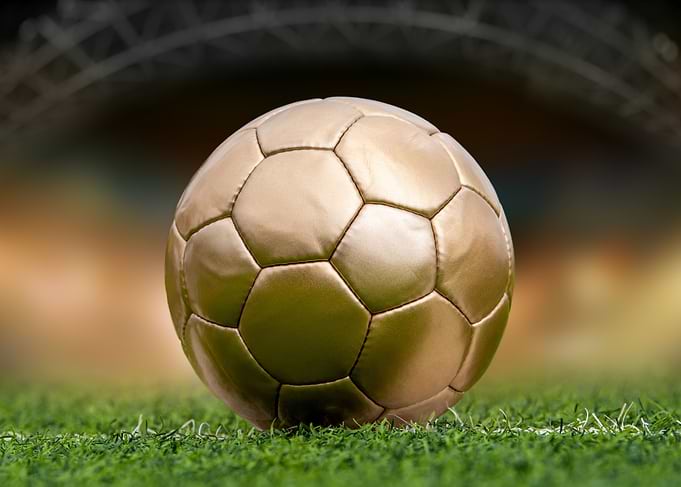 Gold Football ball