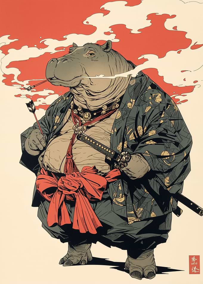 Samurai Hippopotamus