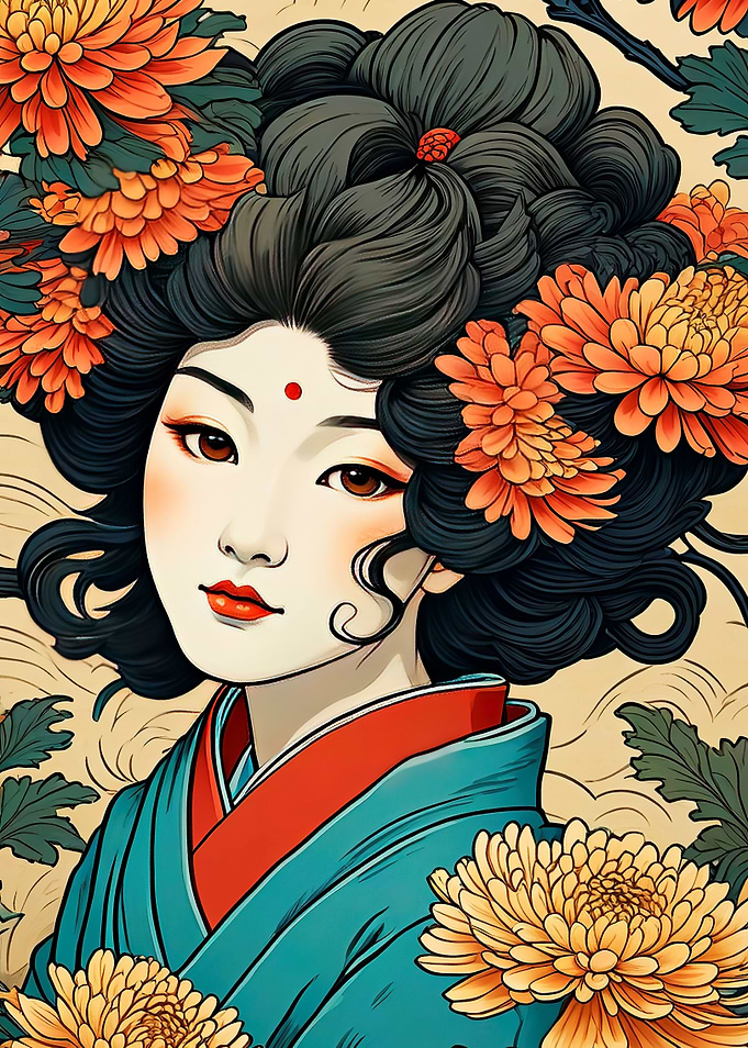 Asian gardener girl