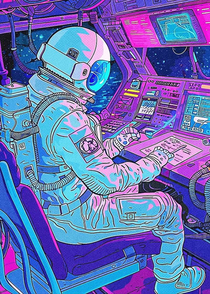 Astronaut 80S Neon